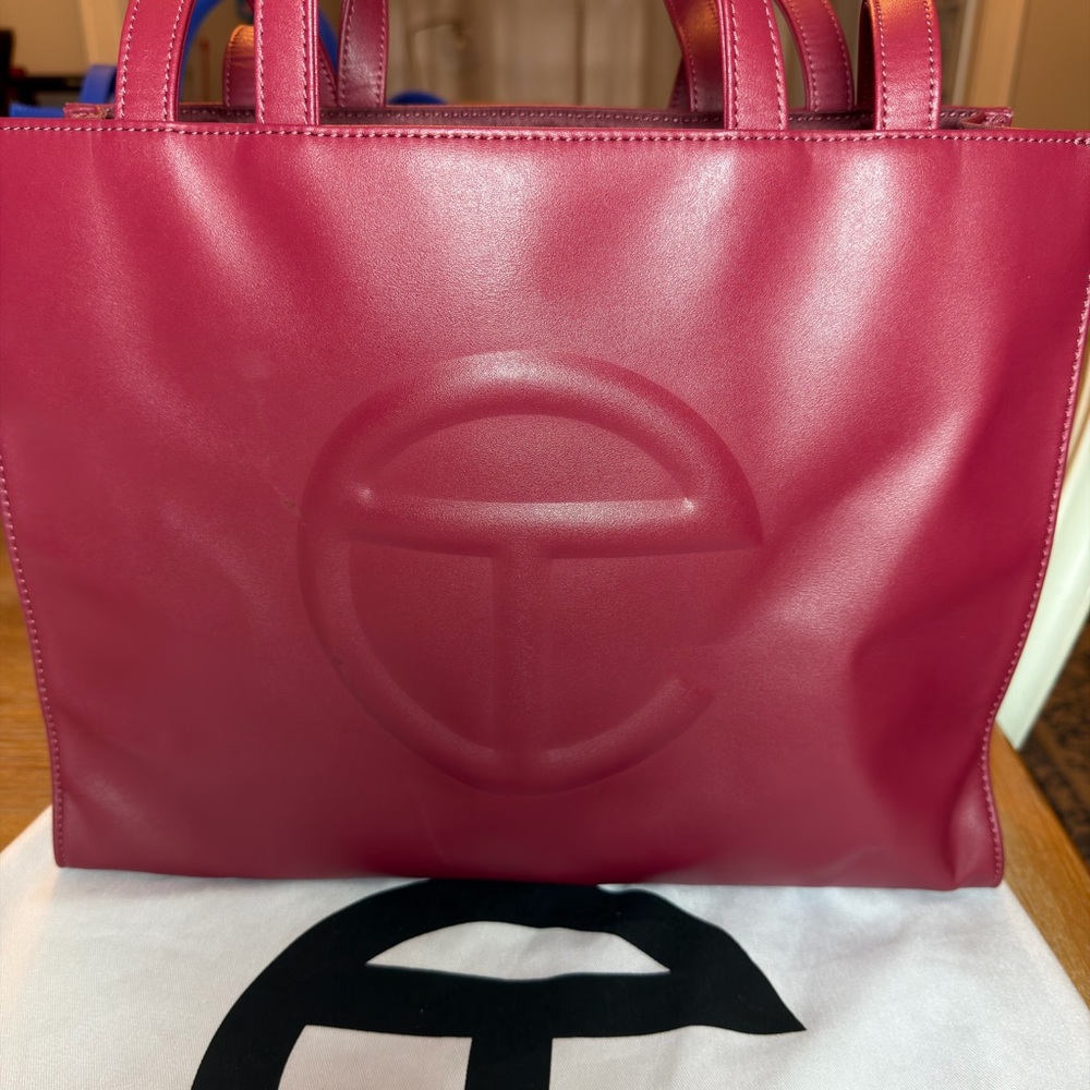 Telfar Medium Shopping Bag in Oxblood